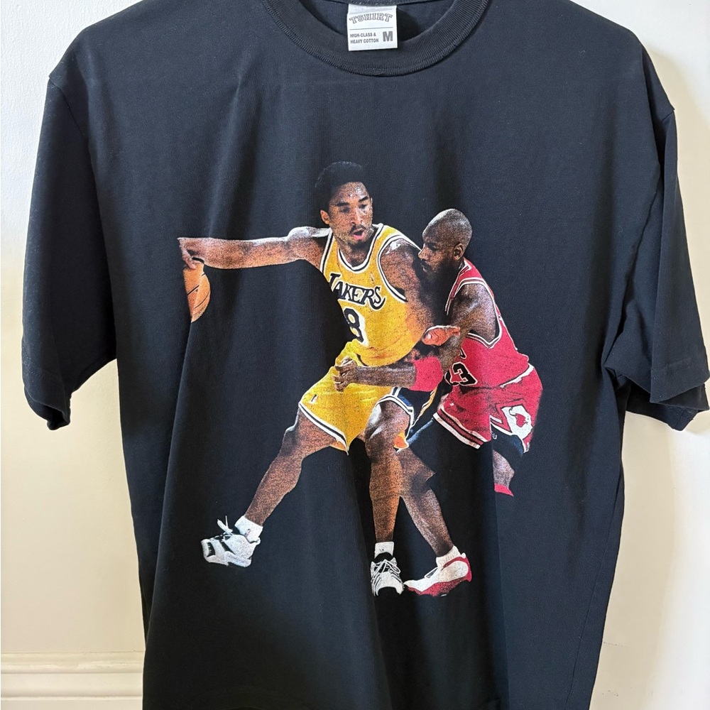 Kobe vs. Jordan Vintage Graphic Tee – Size Medium